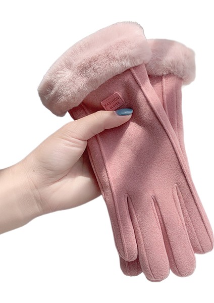 Yıllık Sözleşmeyle, Yün Astarlı ve Kalın Dokunmatik Ekranlı Bisiklet Eldiveni (Yurt Dışından)