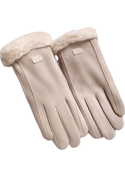Yıllık Sözleşmeyle, Yün Astarlı ve Kalın Dokunmatik Ekranlı Bisiklet Eldiveni (Yurt Dışından)