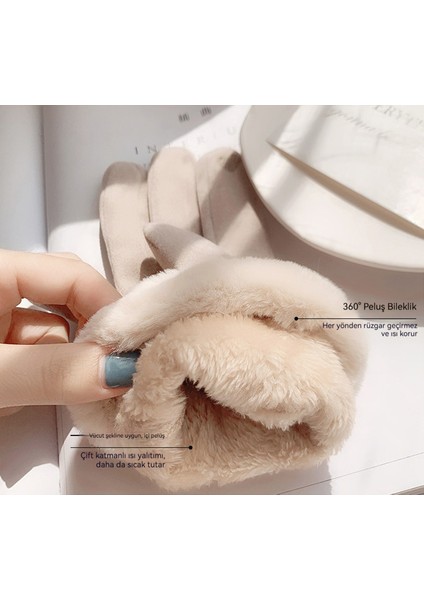 Yıllık Sözleşmeyle, Yün Astarlı ve Kalın Dokunmatik Ekranlı Bisiklet Eldiveni (Yurt Dışından) fiyatları