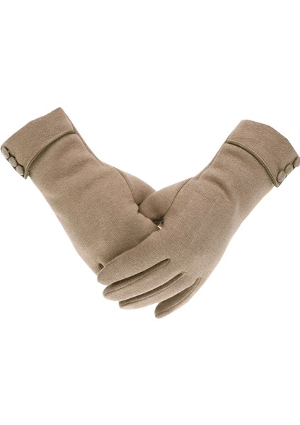 Kışlık Kore Tarzı Kadife Içlikli, Ters Dönmeyen Isıtıcı Eldiven (Yurt Dışından)