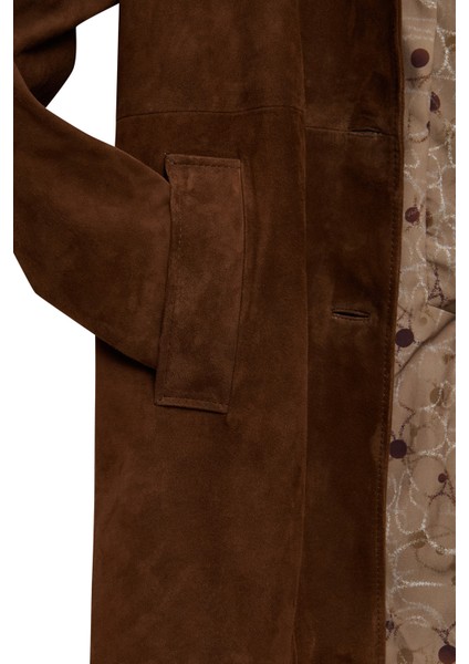 Emma Kadın Kahverengi Süet Deri Kaban 25WGE56061B indirimleri