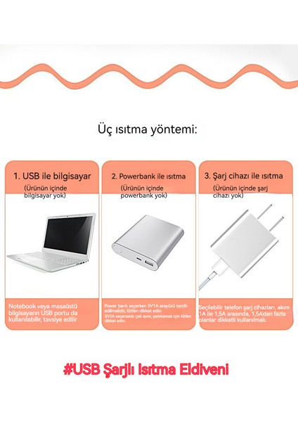 Şarjla Isınan, Iki Parmağı Açık, Usb'li Isıtıcı ve Sıcak Tutturan Bisiklet Eldiveni (Yurt Dışından) fırsatları
