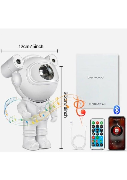 Yıldız Prctor Galaksi Gece Lambası Astronot (Yurt Dışından)