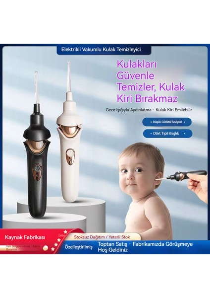 Görünür Işıklı Kulak Temizleme Elektrikli Kulak Temizleme Aleti (Yurt Dışından) modelleri