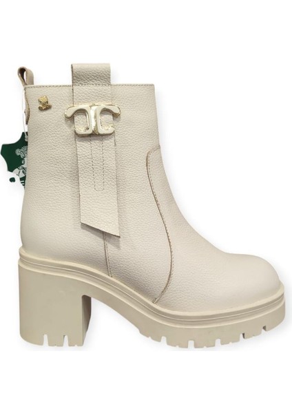 2351311K Platform Topuk Deri Günlük Kadın Bot