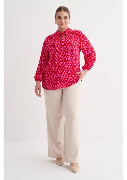 V Yaka Bağlama Detaylı Bluz fiyatları