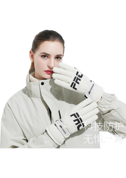 Kış Kayak Termal Eldiven Rüzgar Geçirmez Eldiven (Yurt Dışından)