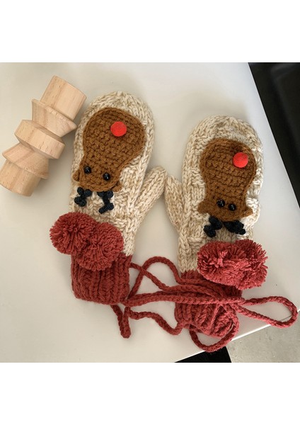 Noel Elk Sevimli Artı Kadife Eldiven (Yurt Dışından) indirimleri