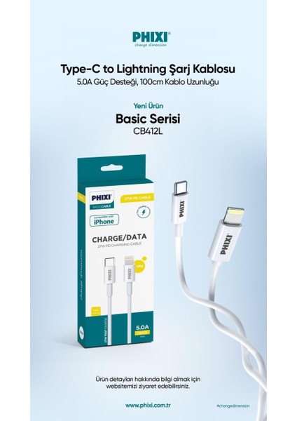 Basic CB412L Type-C To Lightning Şarj Kablosu fiyatları