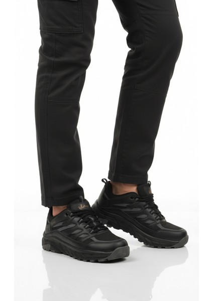 Siyah Bağcıklı Erkek Outdoor Ayakkabı