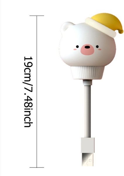 USB Karikatür Sevimli Gece Lambası Uzaktan (Yurt Dışından)