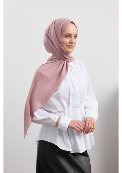 Organik Crash Şal Gül Kurusu modelleri