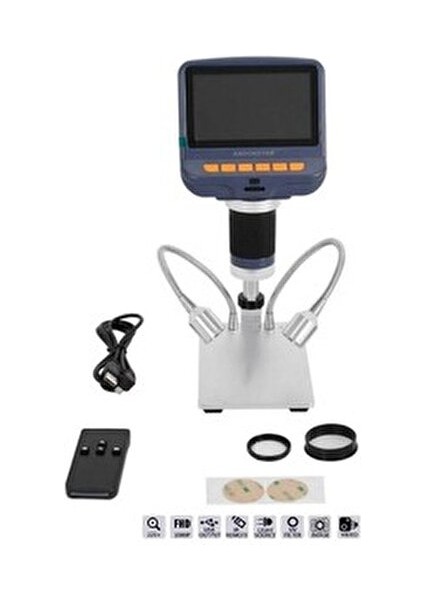 AD106S UV Filtreli Dijital Mikroskop 220x Büyütme Kapasitesi ile Yüksek Çözünürlük