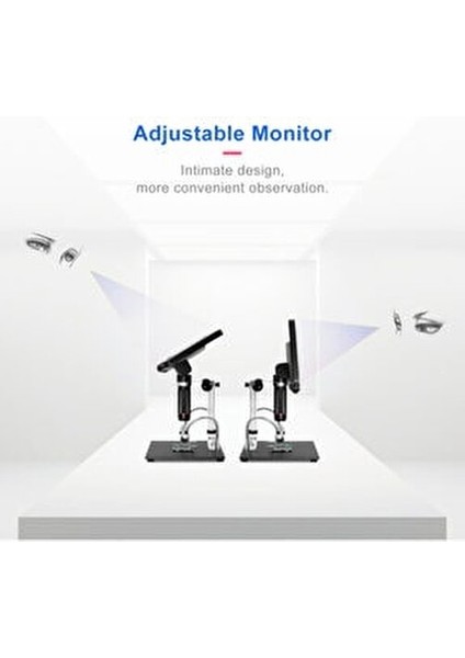 AD409 Pro HDMI Dijital Mikroskop 2160P Yüksek Kalite Aydınlatma ve Odaklama