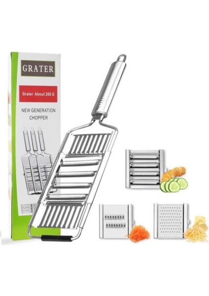 Metal Saplı Pratik Çoklu Rende