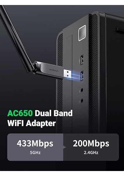 AC650 5ghz / 2.4ghz Dual Band USB 2.0 Wi-Fi Adaptör modelleri
