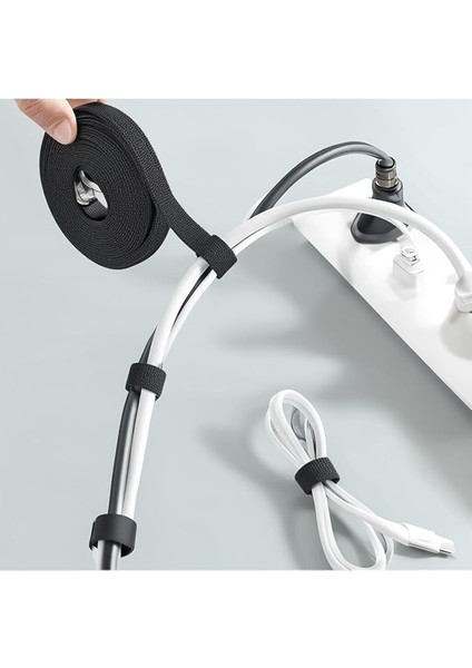 Yapışkanlı Cırt Cırt Kablo Düzenleyici 5 Metre Kablo Düzenleme Organizer Bant Ev Ofis ve Araç Için Pratik Çözüm modelleri