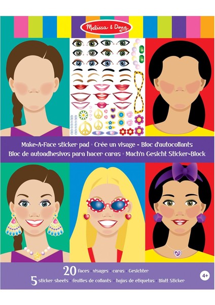 & Doug - Çıkartma Kitabı, Yüzler (14195)