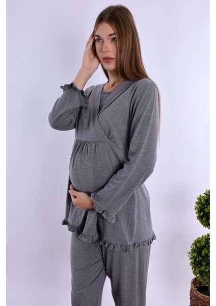 Füme Hamile Lohusa Pijama Takımı fırsatları