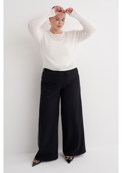 Transparan Ince Triko Bluz fırsatları