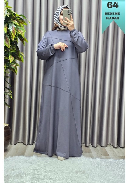 Kadın Tesettür Giyim Büyük Beden Çimalı Elbise