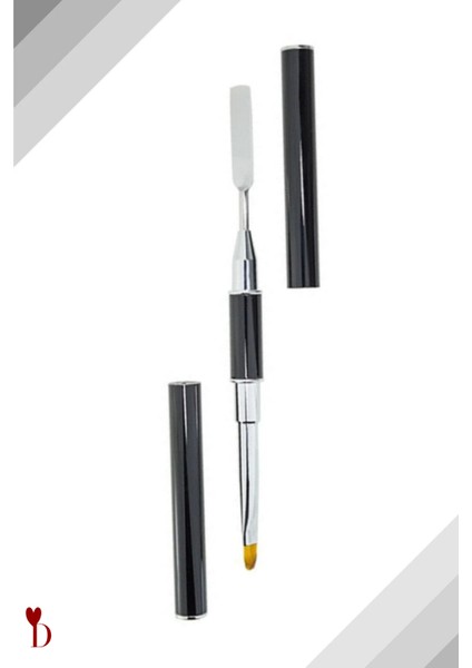 Protez Tırnak Çift Taraflı Poly Jel Fırçası ve Spatula Kalemi modelleri