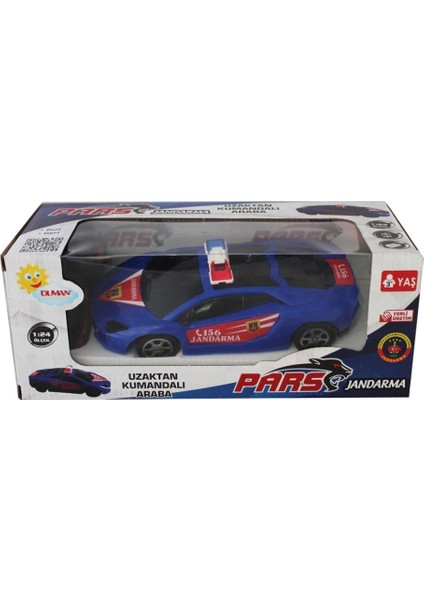 Uzaktan Kumandalı 2019J Jandarma 1:24 2 Yön Mavi, Beyaz