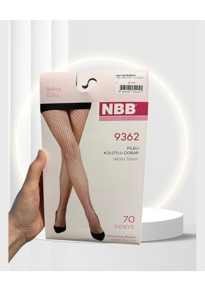 Nbb 70 Den Orta File Ağlı Box Body Burunlu Külotlu ÇORAP-9362 modelleri