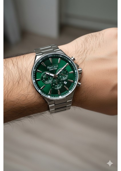 Ferrucci Erkek Kol Saati Gümüş(Silver) Renk, Gümüş Kadran - Şık Metal Kordon, 2 Yıl Garantili fiyatları