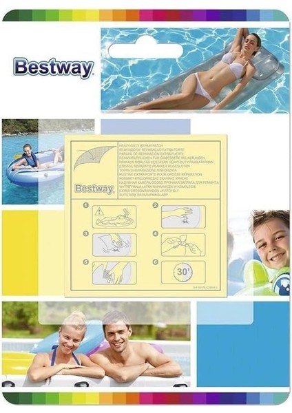 Kendinden Yapışkanlı Onarım Yamaları 6,5 x 6,5 Cm, 10 Adet