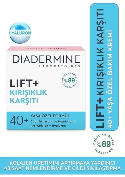 Lift+Kırışıklık Karşıtı 40+ Yaşa Özel Bakım Kremi 50 ml