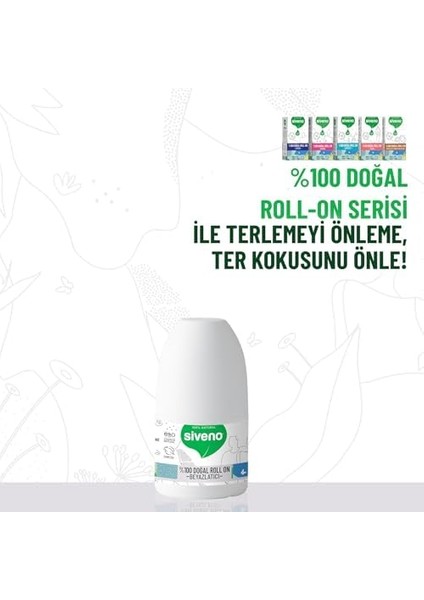 Siveno %100 Doğal Roll On Beyazlatıcı Etkili Deodorant Ter Kokusu Önleyici Bitkisel Lekesiz Vegan 50 ml fiyatları