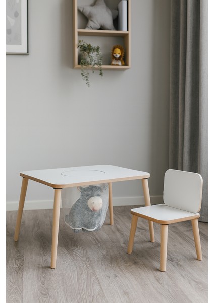 Çocuk Aktivite Masası, Çalışma Masası Sandalye Takımı Sepetli Etkinlik Masası- Yaz- Sil Yüzey modelleri