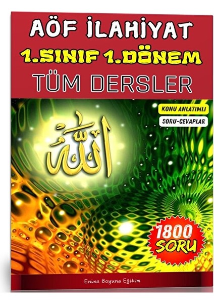 Aöf Ilahiyat 1. Sınıf 1. Dönem Tüm Dersler Kitabı