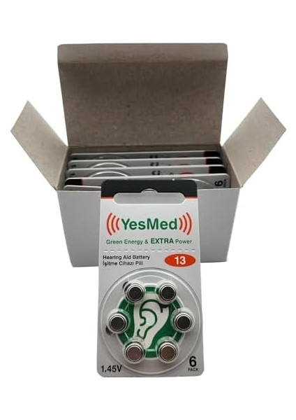 Power 13 Numara Işitme Cihazı Pili (10 Paket x 6 Adet = 60 Adet Pil) fiyatları