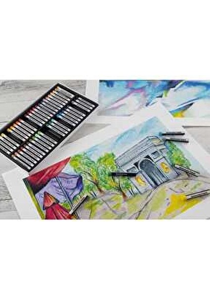 Artist Color Yağlı Pastel 50 Renk 9 mm Kalınlık ile Sanatınızı Yaratın modelleri