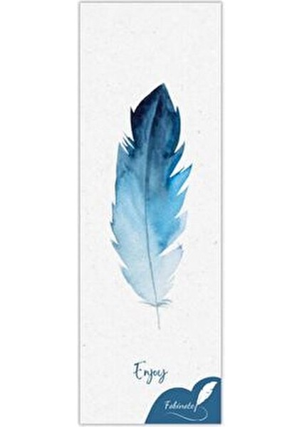 6'lı Kitap Ayracı Seti Özel Tasarım Mat Yüzey 5x15 cm Çilek Desenli