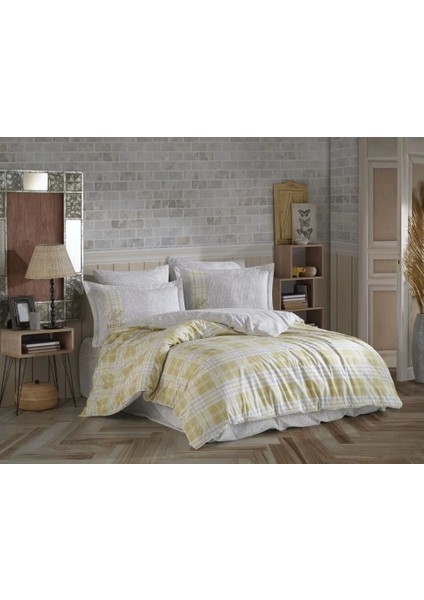 Hobby Çift Kişilik Poplin Nevresim Denim Sarı fiyatları