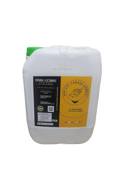 Sıvı Yarasa Gübresi %100 Organik Bat Guano 20 Litre