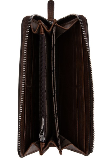 Erkek Kahverengi %100 Deri El Cüzdanı 50314136-VR029