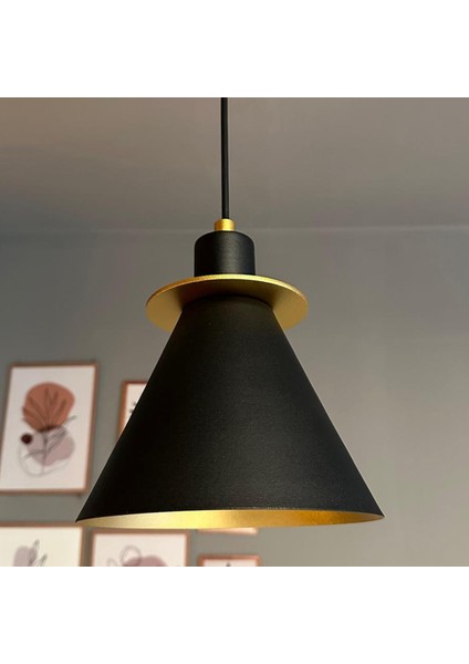 Ramsay Siyah Avize Mutfak Salon Cafe Salon Koridor Otel Restoran Dekoratif