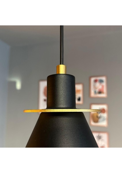 Ramsay Siyah Avize Mutfak Salon Cafe Salon Koridor Otel Restoran Dekoratif indirimleri