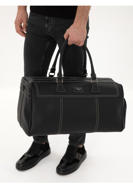 Erkek Siyah Suni Deri Seyahat Çantası 50314107-VR046