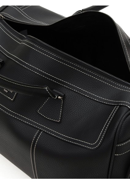 Erkek Siyah Suni Deri Seyahat Çantası 50314107-VR046