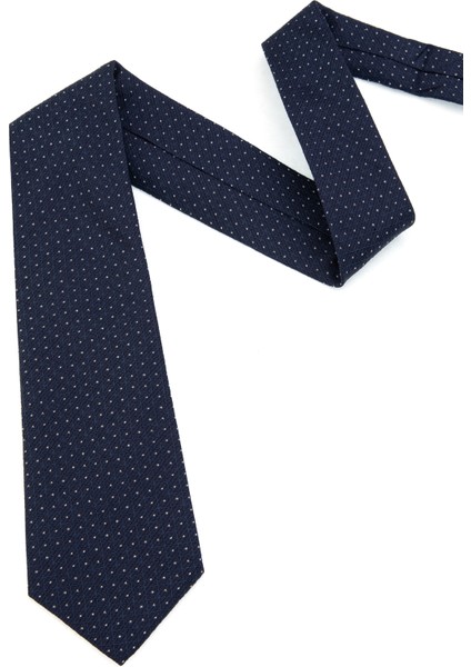 Erkek Lacivert %100 Ipek Kravat 50317304-200