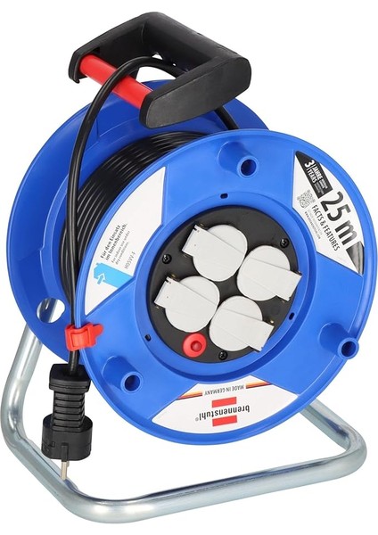 Garant Serisi 4 Soketli Korumalı Kablo Makarası 25 Metre