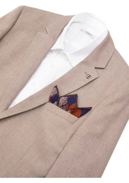 Erkek Lacivert %100 Yün Mendil 50317177-200