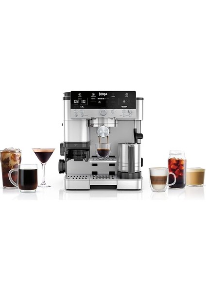 Luxe Café Premier Espresso Makinesi, 3in1 Arada, Espresso, Soğuk Demleme, Filtre Kahve, Barista Assist Teknolojisi, 4 Köpük Ayarı, Bitki Bazlı Süt Köpürtme, Soğuk Köpük Ayarı