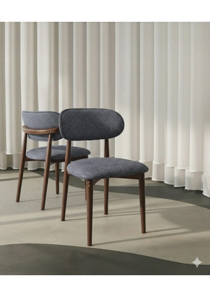 Ahşap Sandalye BOHEM tarzı (De monte Kurulum)ceviz boya ve mavi kumaşı ile yemek odası ve mutfak masasına uygun üretilmiştir ve de monte kurulum videosu eklenmiştir. fırsatları