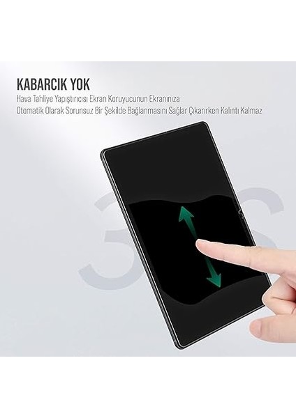 Samsung Tablet Için Tasarlanmış Uçtan Kenara Kapsama Tam Koruma Dayanıklı Temperli Cam (Galaxy Tab S9 Plus X810) fırsatları